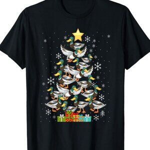 Mallard Duck Christmas Tree Costume Duck Lover T-Shirt
